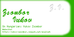 zsombor vukov business card